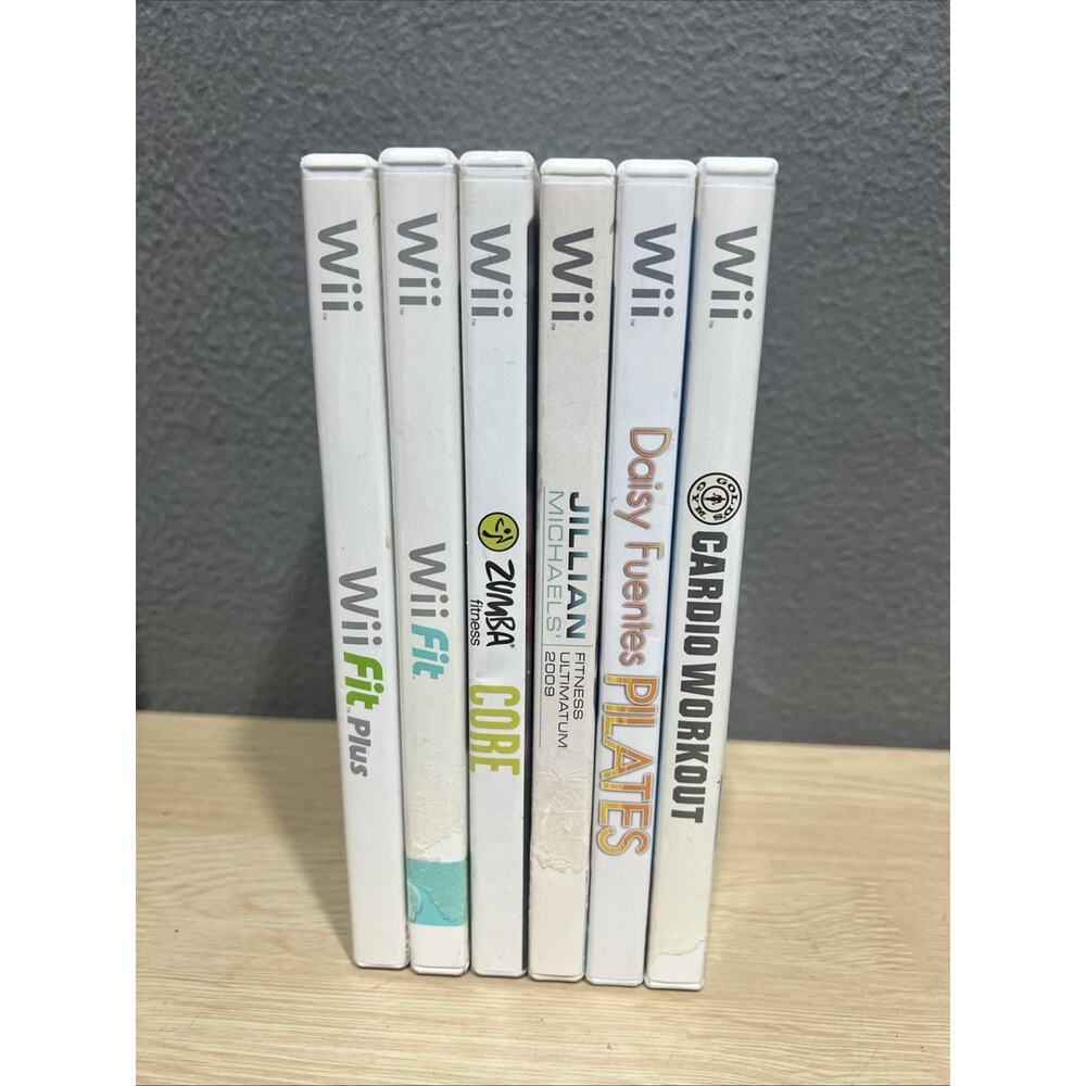 Nintendo Wii Game Lot Set – Bundle of 6 Action, Sports, Music, Fitness Mint Cond